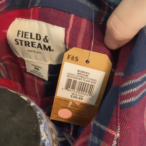 FIELD & Stream Classic Lightweight Flannel Women's - Picture 6 of 8